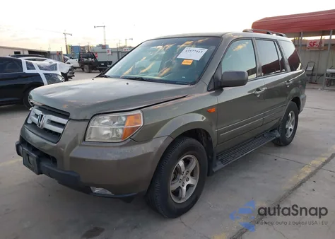 2007 Honda Pilot Ex-L из США, поврежденный, VIN 5FNYF28667B007701
